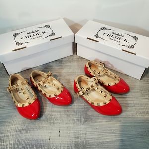 Chloe K. Toddler Girl 9 Rock Stud Red Dress Shoes